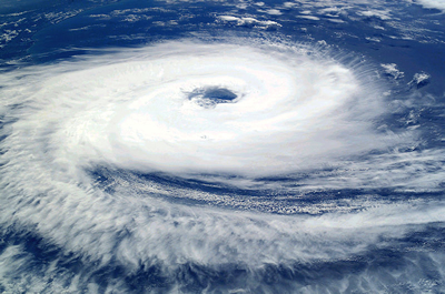 Cyclone Catarina, filmed from the International Space Station. Source: NASA