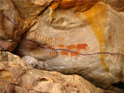 Cave Painting in South Africa