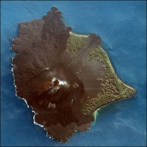 Satellite Image of Anak Krakatau