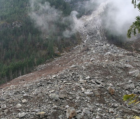 landslip Goodell Creek