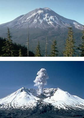 Mount St Helens eruption
