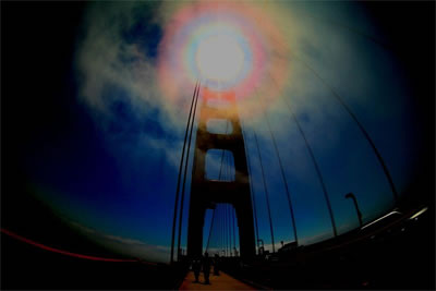 Solar Corona Golden Gate Bridge
